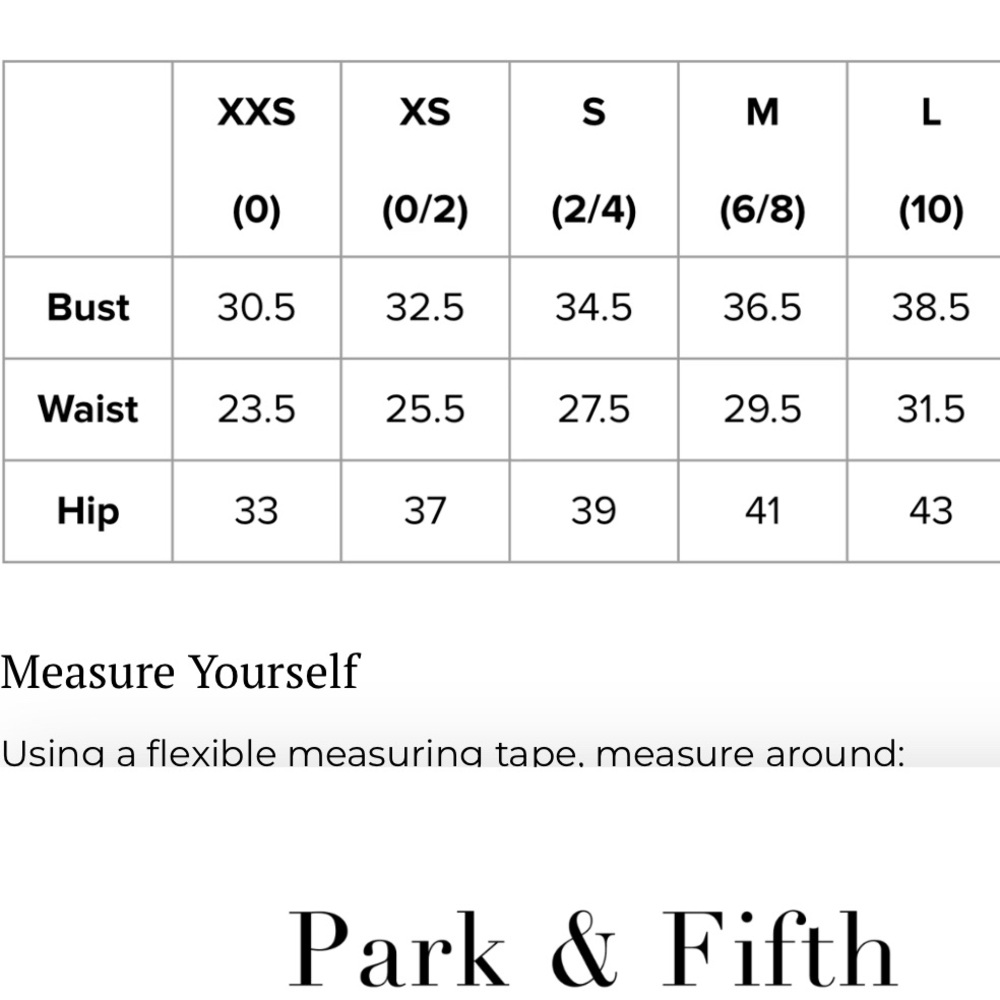 Park & Fifth Brodie Dress XXS - Picture 3 of 3